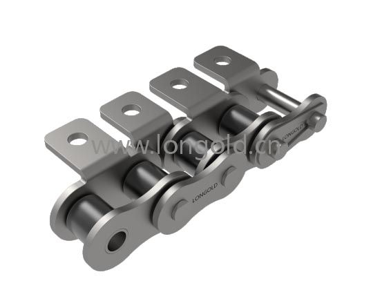 每2節帶A1附件表面涂層A系列小型輸送鏈 NEP規格 每2節帶A1附件表面涂層A系列小型輸送鏈 NEP規格